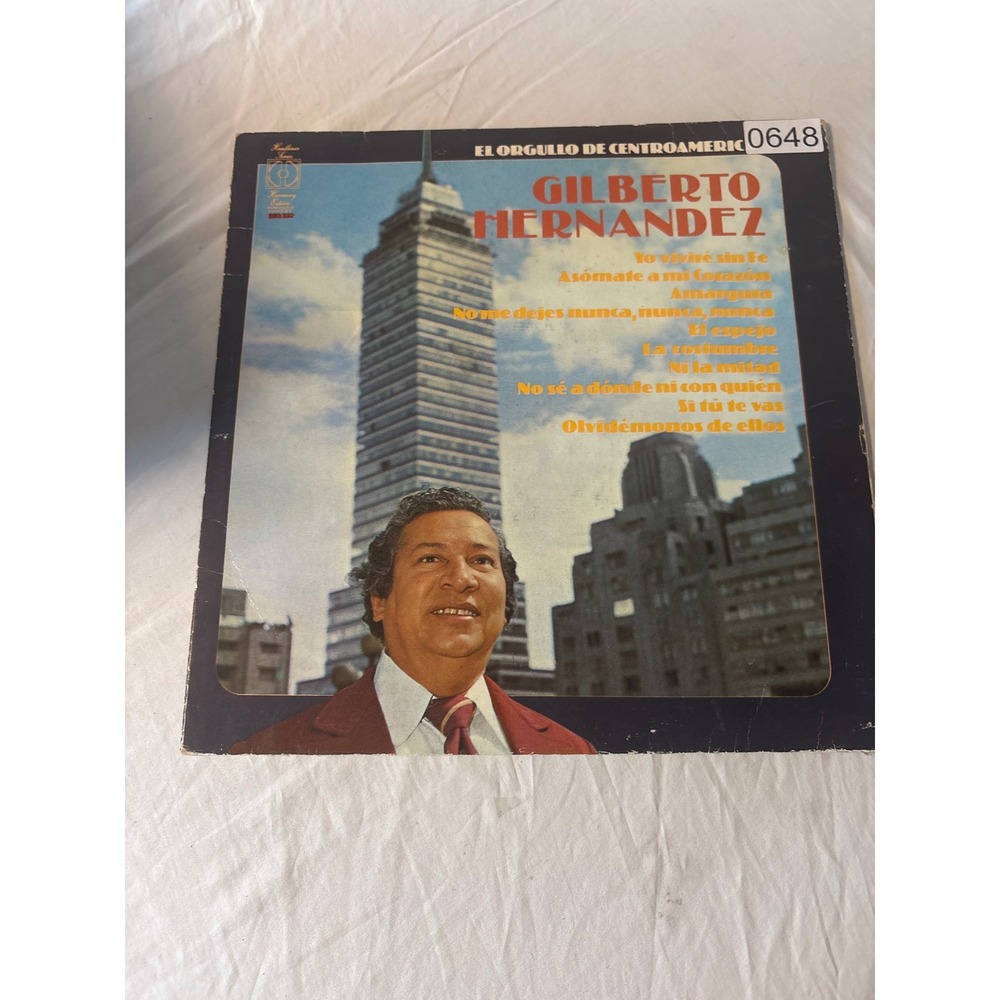 Gilberto Hernandez El Orgullo De Centroamerica Vinyl LP 12" Spanish 1977